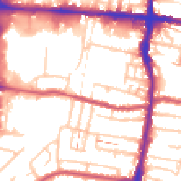 Daytime road noise heatmap for EN3 4AP