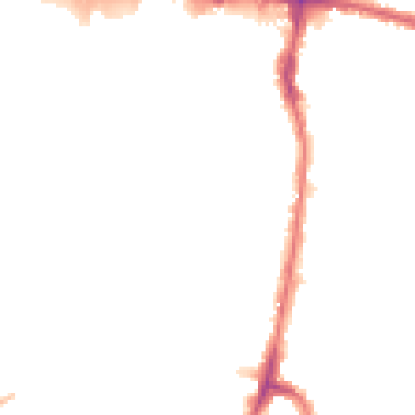 Night-time road noise heatmap for EN3 4AS