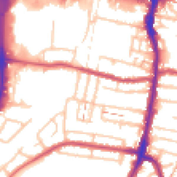 Daytime road noise heatmap for EN3 4BA