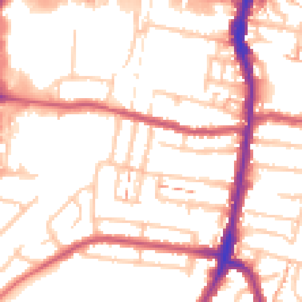Daytime road noise heatmap for EN3 4BG