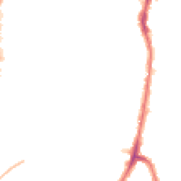 Night-time road noise heatmap for EN3 4BG