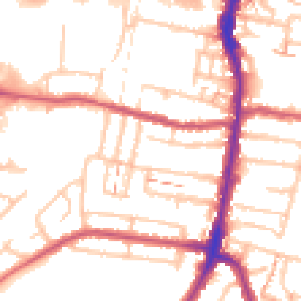 Daytime road noise heatmap for EN3 4BJ