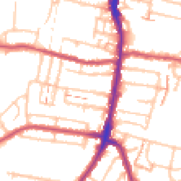 Daytime road noise heatmap for EN3 4BP