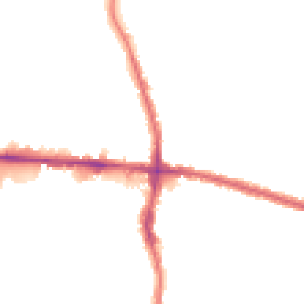 Night-time road noise heatmap for EN3 4DE