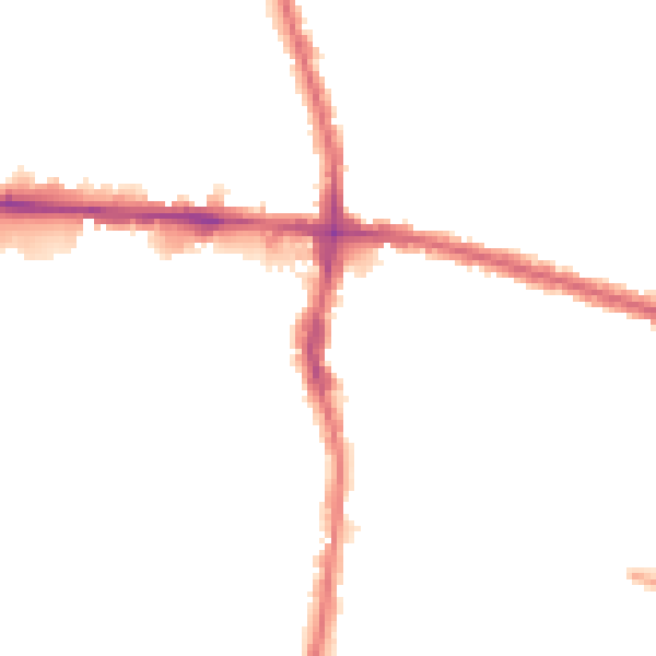 Night-time road noise heatmap for EN3 4DR