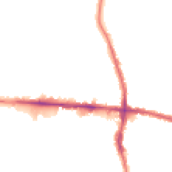 Night-time road noise heatmap for EN3 4JB