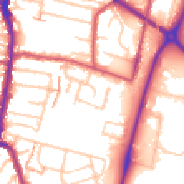 Daytime road noise heatmap for EN3 4LT