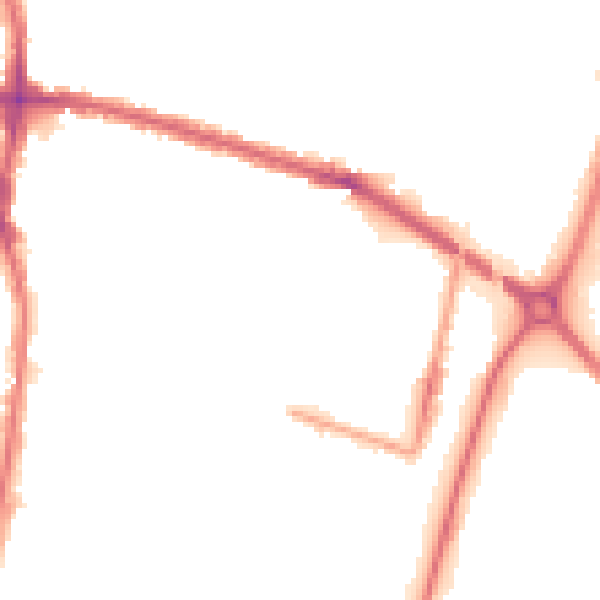 Night-time road noise heatmap for EN3 4RW