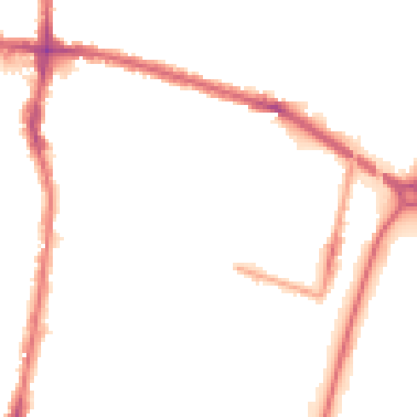 Night-time road noise heatmap for EN3 4SF