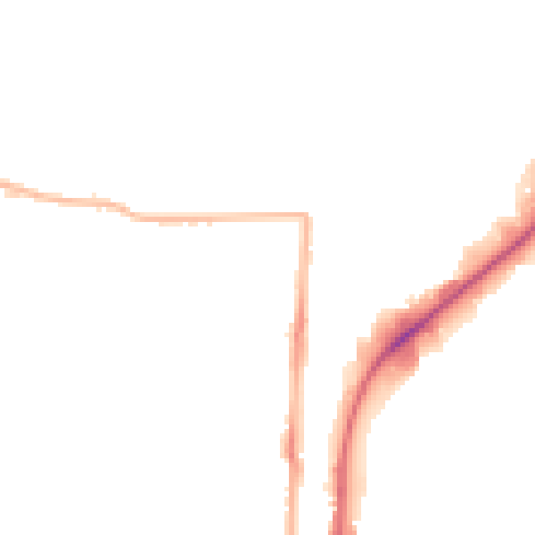 Night-time road noise heatmap for EN3 5HP