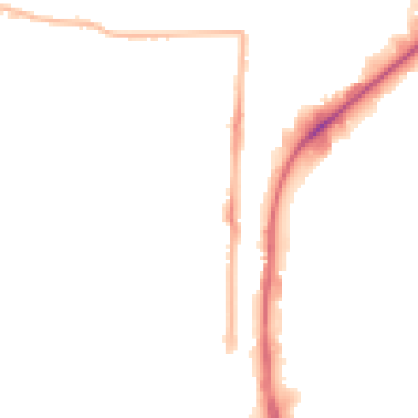 Night-time road noise heatmap for EN3 5HT