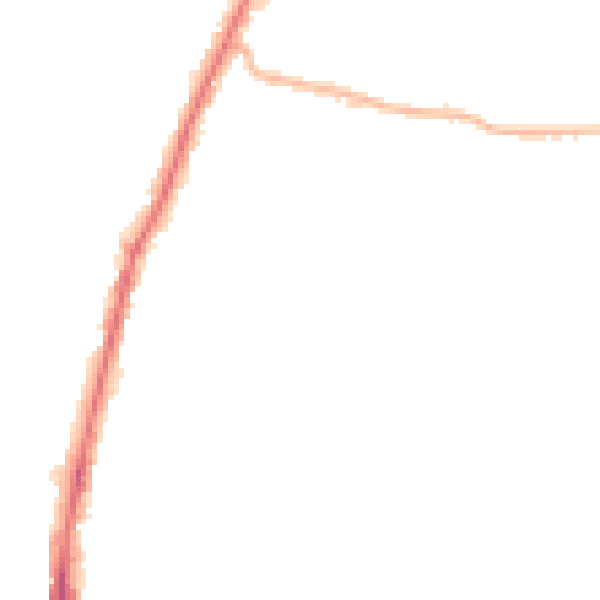 Night-time road noise heatmap for EN3 5JY