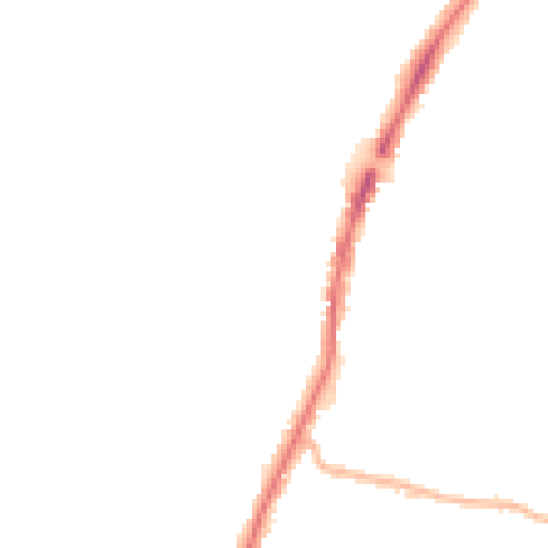 Night-time road noise heatmap for EN3 5TB