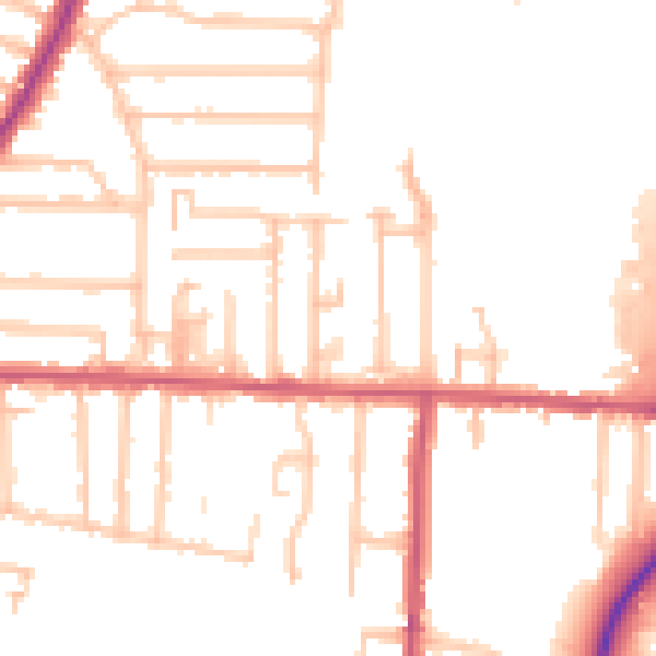 Daytime road noise heatmap for EN3 6DH