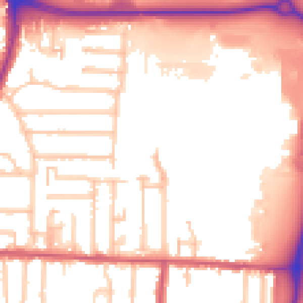 Daytime road noise heatmap for EN3 6FH