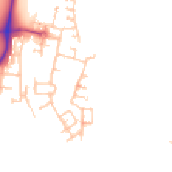 Daytime road noise heatmap for EN3 6XX