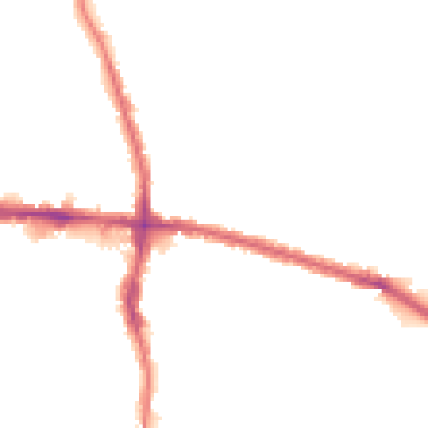 Night-time road noise heatmap for EN3 7AL