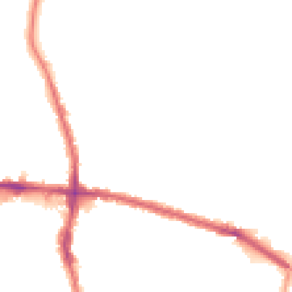 Night-time road noise heatmap for EN3 7ED