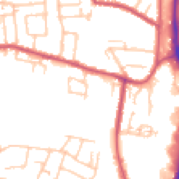 Daytime road noise heatmap for EN3 7LX