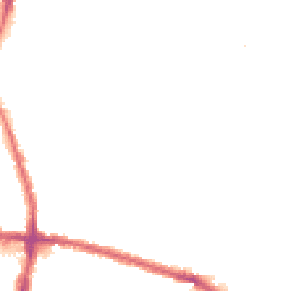 Night-time road noise heatmap for EN3 7TN