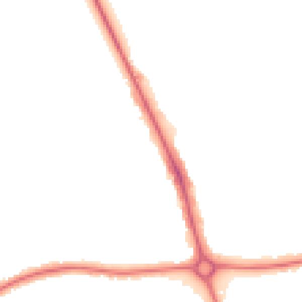 Night-time road noise heatmap for EN4 0AG