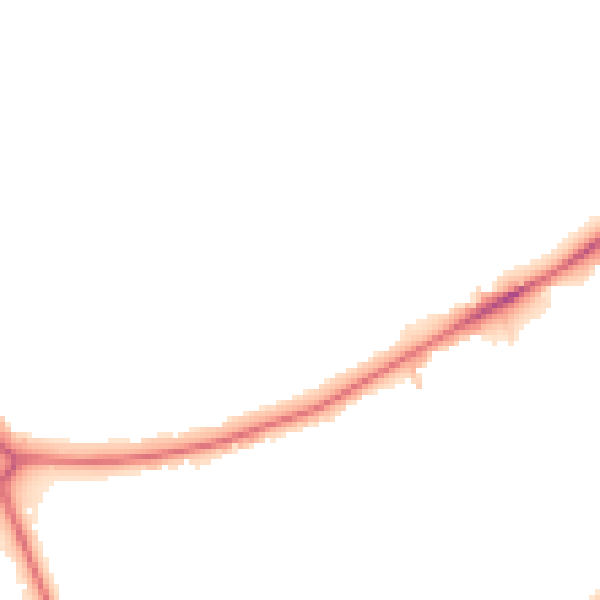 Night-time road noise heatmap for EN4 0AX