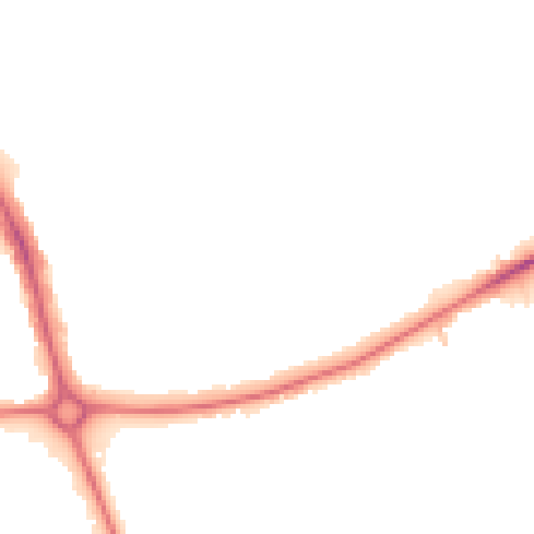 Night-time road noise heatmap for EN4 0AY