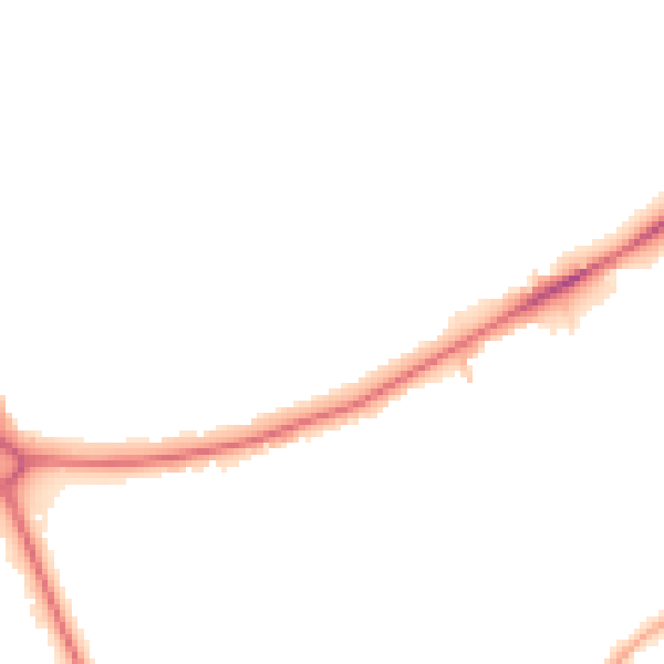 Night-time road noise heatmap for EN4 0BJ
