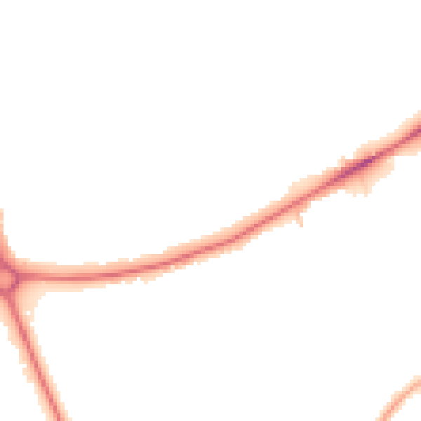 Night-time road noise heatmap for EN4 0BQ