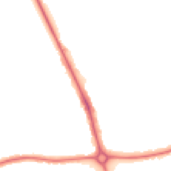 Night-time road noise heatmap for EN4 0DP