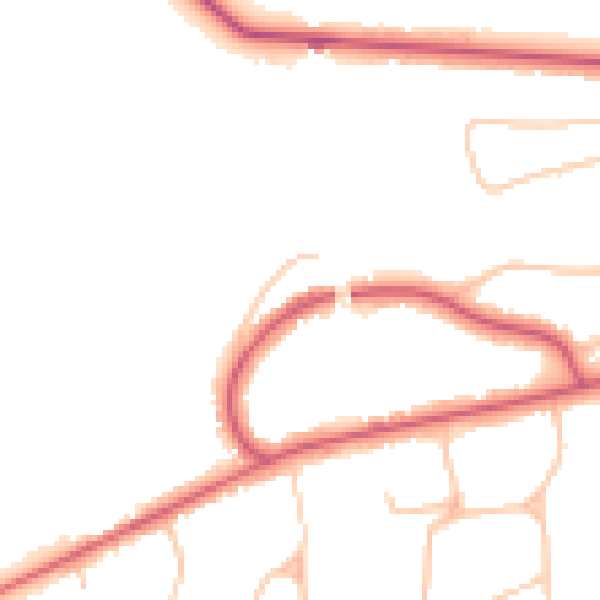 Daytime road noise heatmap for EN4 0EJ