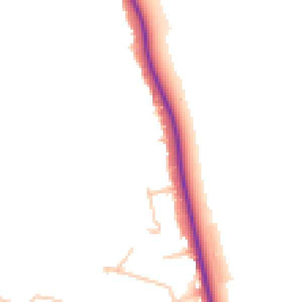 Daytime road noise heatmap for EN4 0JB