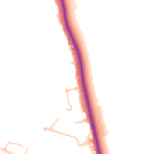 Daytime road noise heatmap for EN4 0JT
