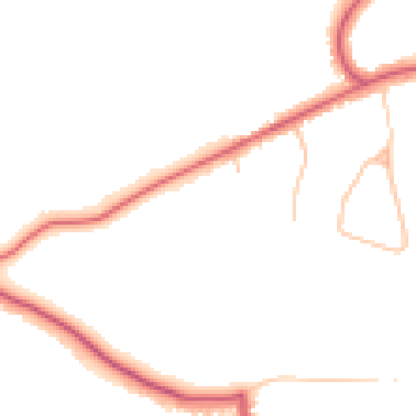 Daytime road noise heatmap for EN4 0NQ
