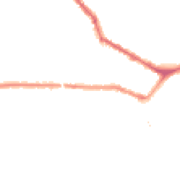 Night-time road noise heatmap for EN4 8AE