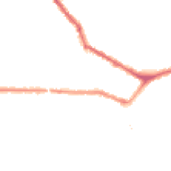 Night-time road noise heatmap for EN4 8AG