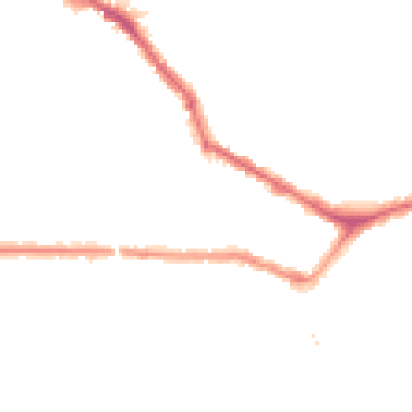 Night-time road noise heatmap for EN4 8BU