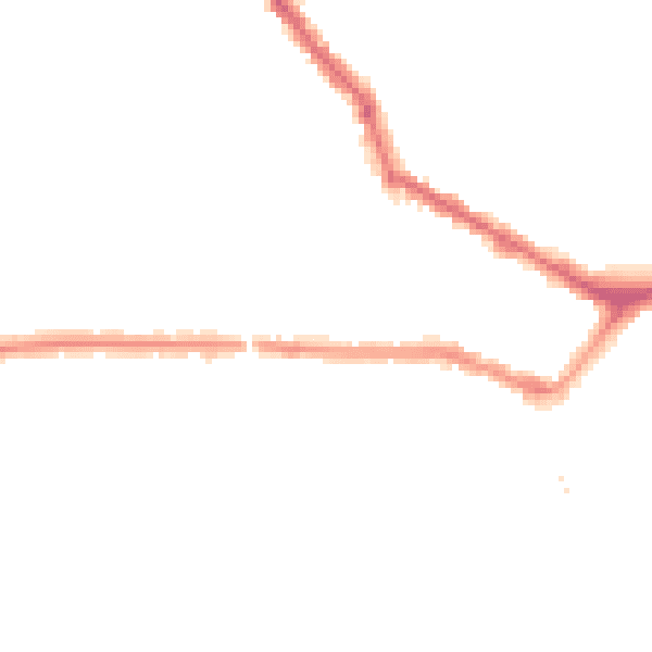 Night-time road noise heatmap for EN4 8BX