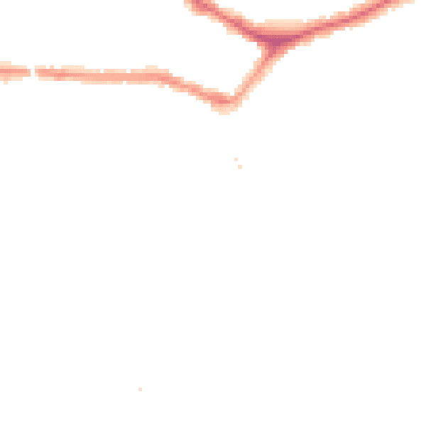 Night-time road noise heatmap for EN4 8DJ
