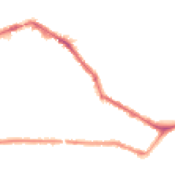 Night-time road noise heatmap for EN4 8FE