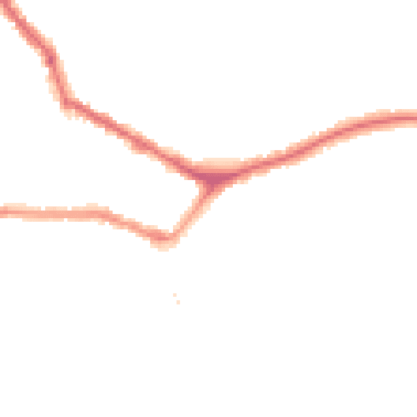 Night-time road noise heatmap for EN4 8JA