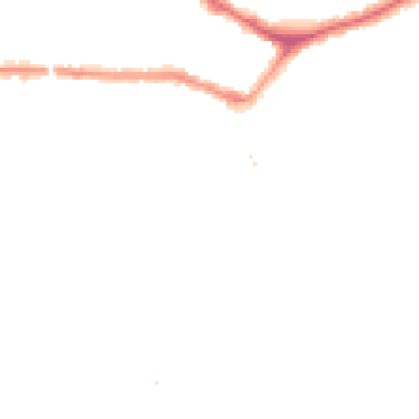 Night-time road noise heatmap for EN4 8JD