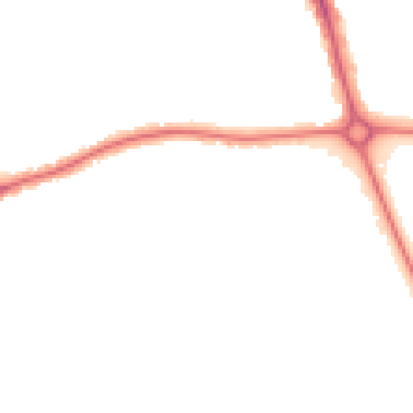 Night-time road noise heatmap for EN4 8QL