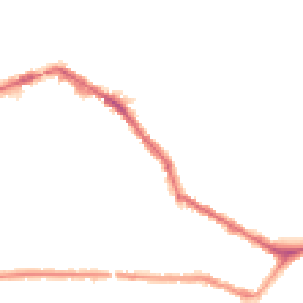 Night-time road noise heatmap for EN4 8RD
