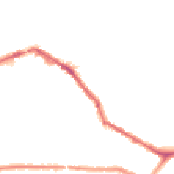 Night-time road noise heatmap for EN4 8RF