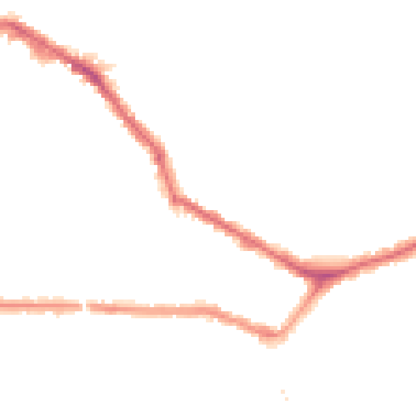 Night-time road noise heatmap for EN4 8SE