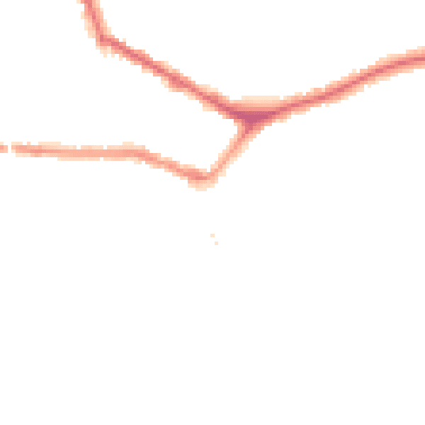 Night-time road noise heatmap for EN4 8SY