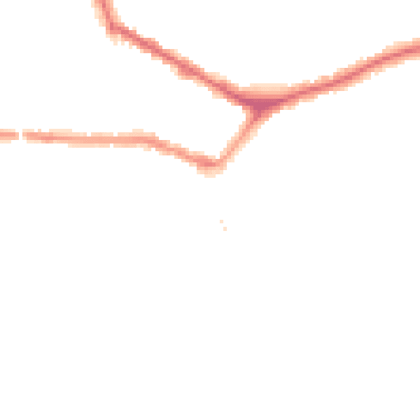 Night-time road noise heatmap for EN4 8TB