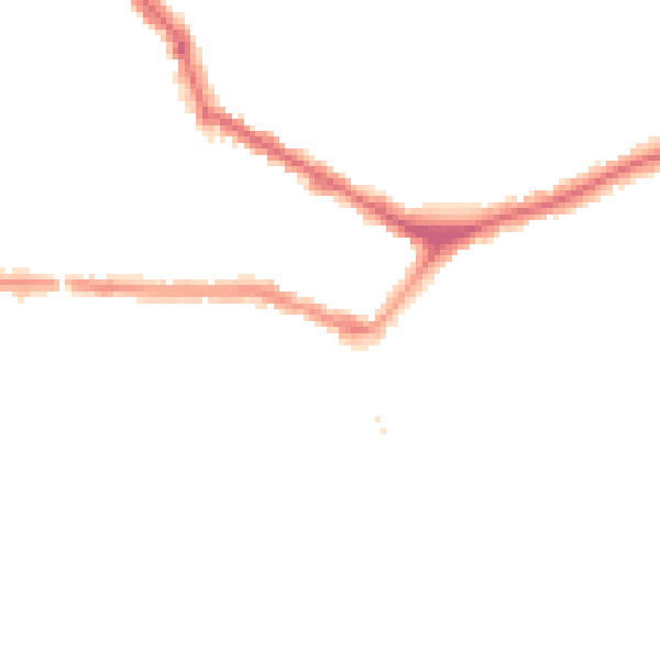 Night-time road noise heatmap for EN4 8TD