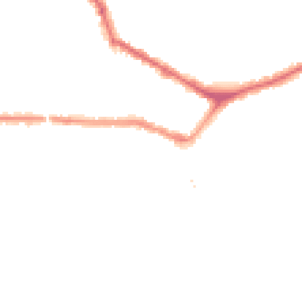 Night-time road noise heatmap for EN4 8TE